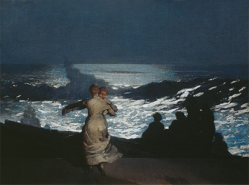 A Summer Night, 1890 | Winslow Homer | Giclée Leinwand Kunstdruck