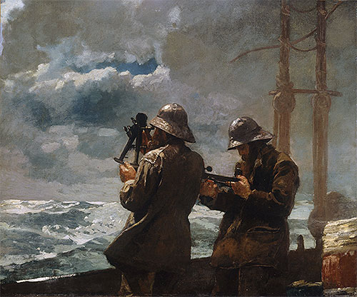 Eight Bells, 1886 | Winslow Homer | Giclée Leinwand Kunstdruck