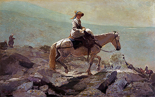 The Bridle Path, White Mountains, 1868 | Winslow Homer | Giclée Leinwand Kunstdruck