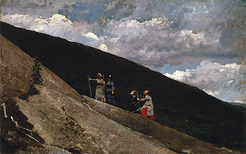 In the Mountains, 1877 | Winslow Homer | Giclée Leinwand Kunstdruck