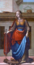 Heilige Katharina, c.1510 von Fernando Yáñez | Leinwand Kunstdruck