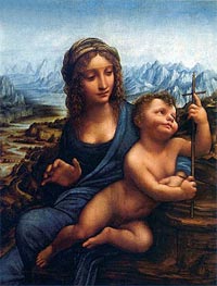 Madonna of the Yarnwinder, c.1501/07 by Leonardo da Vinci | Canvas Print