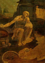 Saint Jerome in the Wilderness | Leonardo da Vinci | Painting Reproduction