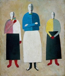 Three girls, 1928 | Kazimir Malevich