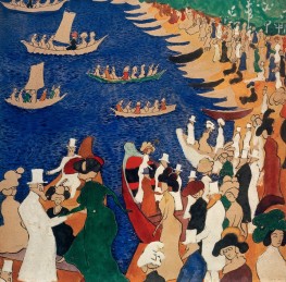 Society at Promenade, 1908 | Kazimir Malevich