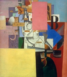 Lady by the Advertising Pillar, 1914 | Kazimir Malevich