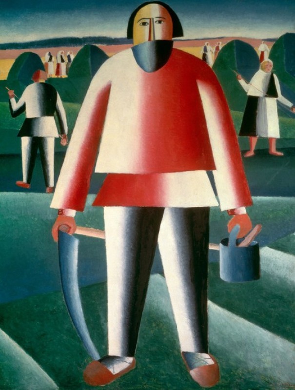 The Hay-harvest, 1909 | Kazimir Malevich | Giclée Canvas Print