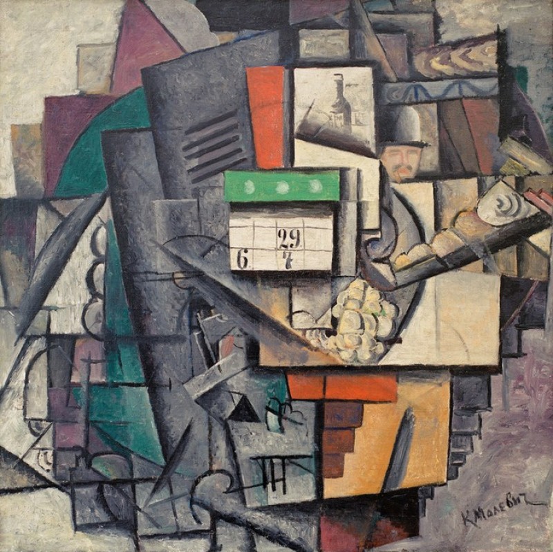 Lady in the streetcar, 1913 | Kazimir Malevich | Giclée Canvas Print