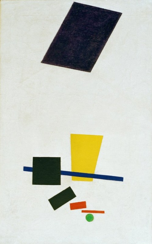 Suprematism: Painted realism of a footballer, 1915 | Kazimir Malevich | Giclée Canvas Print