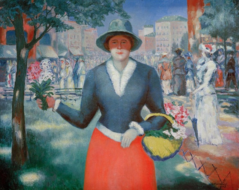 Flower girl, 1903 | Kazimir Malevich | Giclée Canvas Print