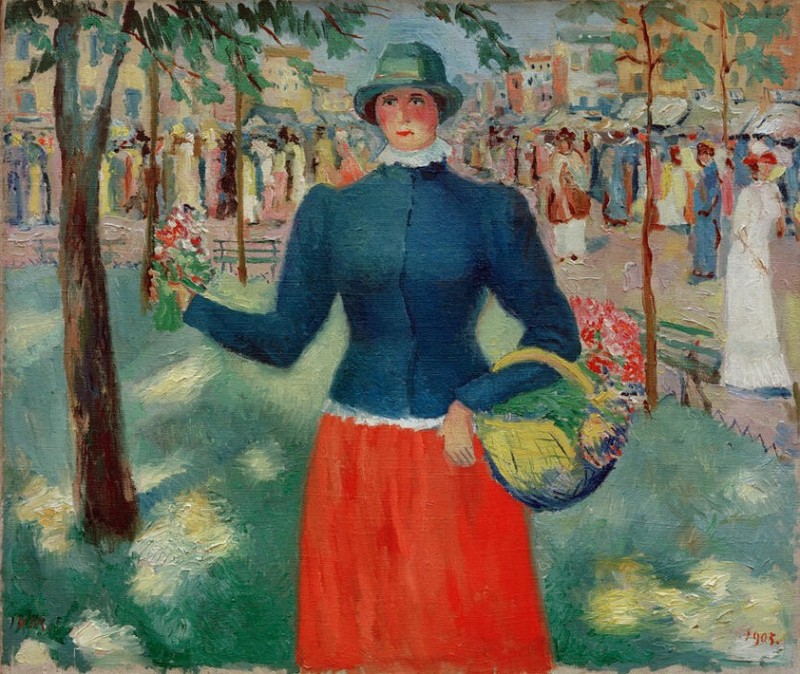 Flower Girl, 1903 | Kazimir Malevich | Giclée Canvas Print
