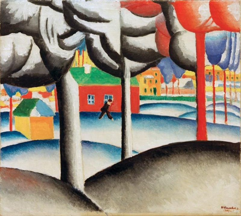 Landscape (Winter), 1927 | Kazimir Malevich | Giclée Canvas Print