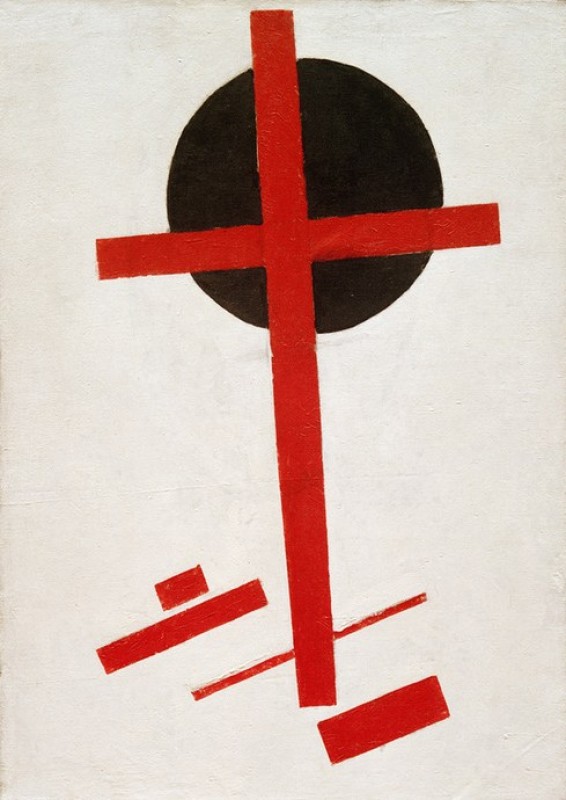 Red Cross on Black Circle, 1921 | Kazimir Malevich | Giclée Canvas Print