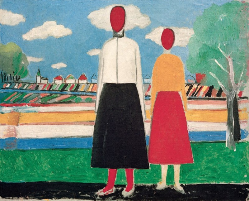Two Figures in a Landscape, 1932 | Kazimir Malevich | Giclée Canvas Print