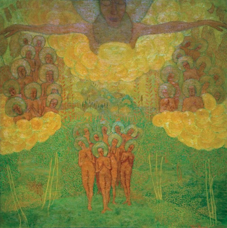 The Triumph of Heaven (design for a fresco), 1907 | Kazimir Malevich | Giclée Canvas Print