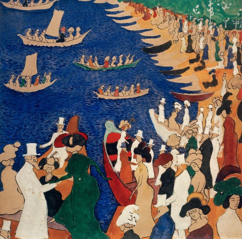 Society at Promenade, 1908 | Kazimir Malevich | Giclée Canvas Print