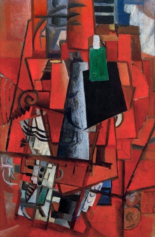 Lady at the Piano, 1913 | Kazimir Malevich | Giclée Canvas Print