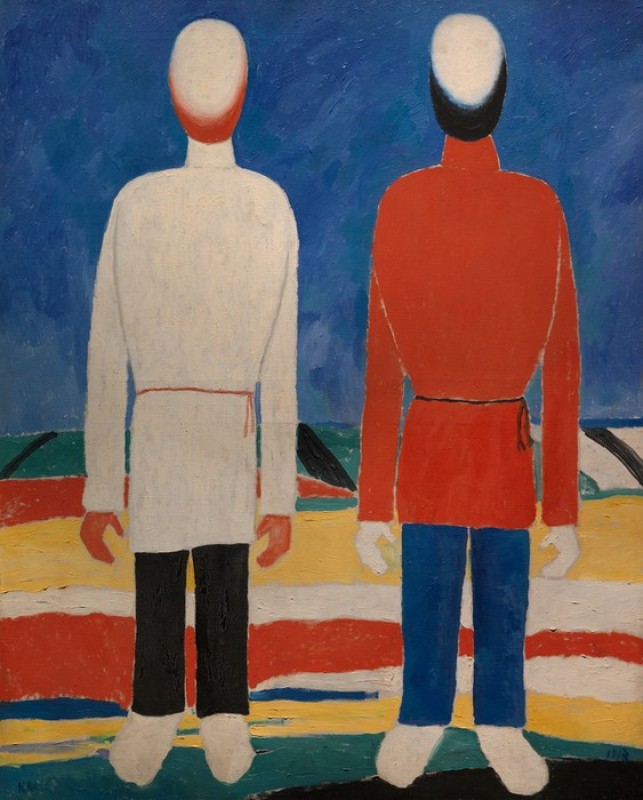 Two Male Figures, 1928 | Kazimir Malevich | Giclée Canvas Print