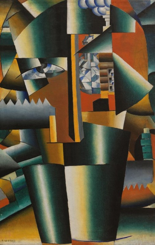 Portrait by Iwan Kljun, 1913 | Kazimir Malevich | Giclée Canvas Print